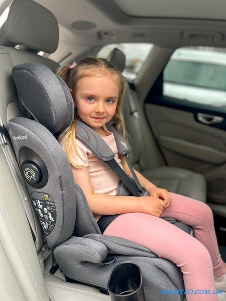Автокрісло VELANO Flexo i-Size 76&ndash;150 см, ISOFIX + Top Tether/ремінь, grey sf59727 фото
