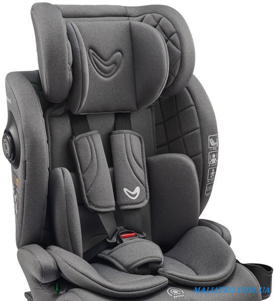 Автокрісло VELANO Flexo i-Size 76&ndash;150 см, ISOFIX + Top Tether/ремінь, grey sf59727 фото