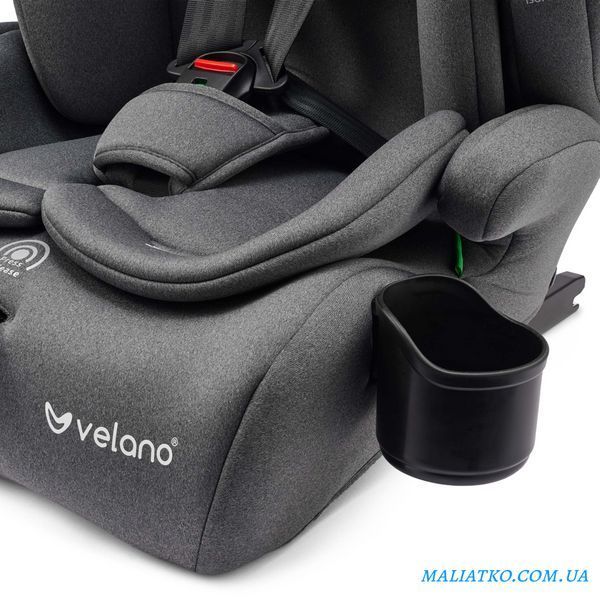 Автокрісло VELANO Flexo i-Size 76&ndash;150 см, ISOFIX + Top Tether/ремінь, grey sf59727 фото