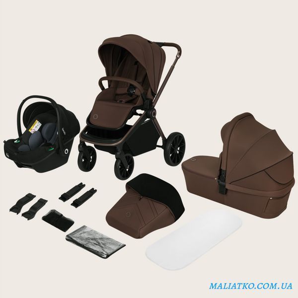 Універсальна коляска 3 в 1 Lionelo MIKA PLUS 3IN1 MOCHA MOUSSE 115230291 фото