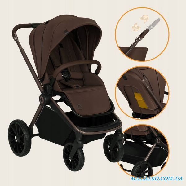 Універсальна коляска 3 в 1 Lionelo MIKA PLUS 3IN1 MOCHA MOUSSE 115230291 фото