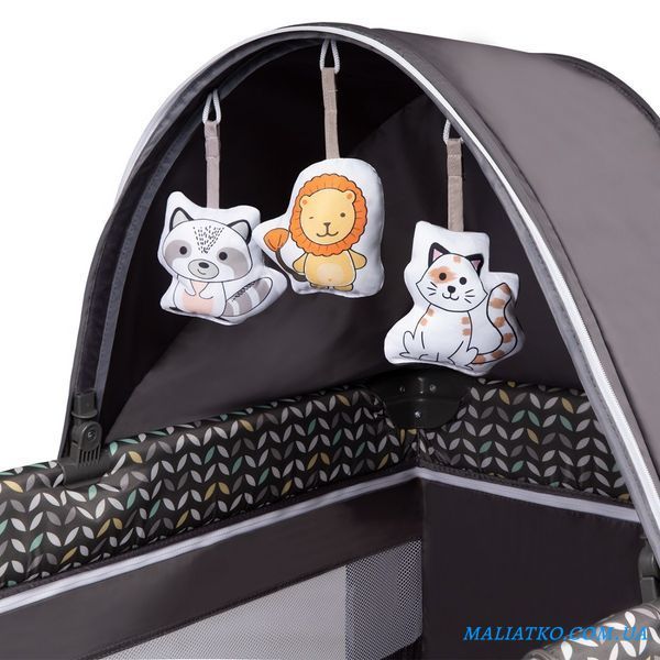Ліжечко-манеж Lionelo SVEN PLUS GREY SCANDI 21201479 фото