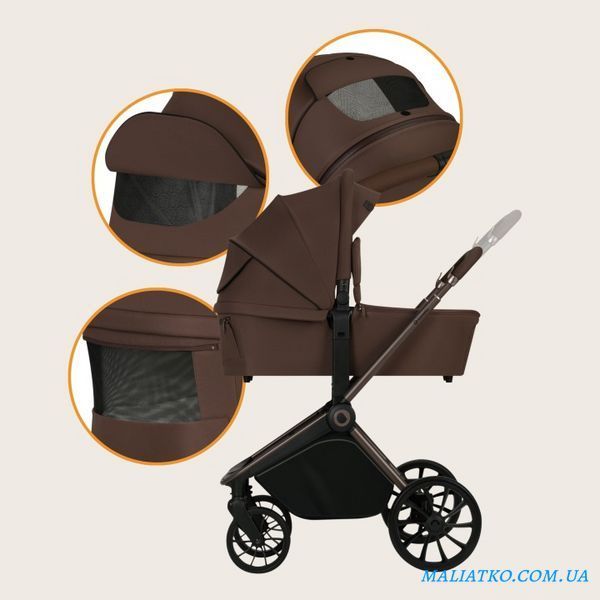 Універсальна коляска 3 в 1 Lionelo MIKA PLUS 3IN1 MOCHA MOUSSE 115230291 фото
