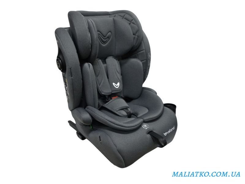 Автокрісло VELANO Flexo i-Size 76&ndash;150 см, ISOFIX + Top Tether/ремінь, grey sf59727 фото