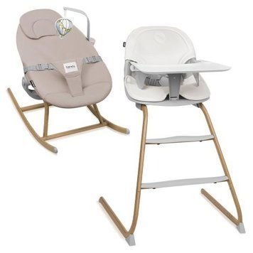 Стільчик для годування Lionelo DALIA SET GREY STONE NATURZAL 91296775 фото