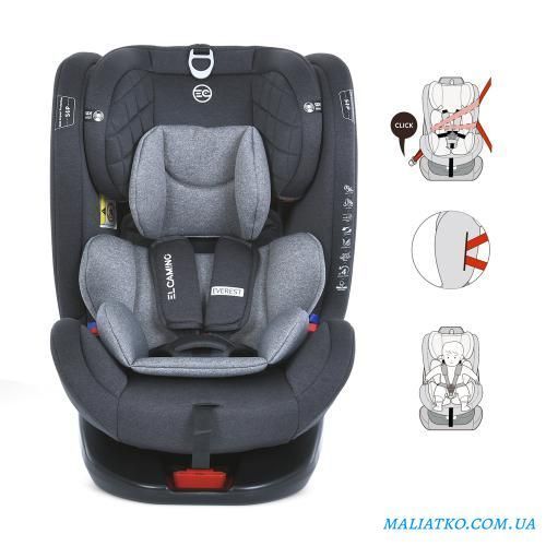 Автокрісло дитяче ME 1114 EVEREST Light Gray 288484 фото