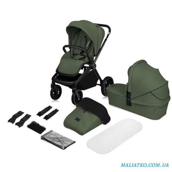 Універсальна коляска 2 в 1 Lionelo MIKA PLUS 2IN1 GREEN OLIVE 91042850 фото