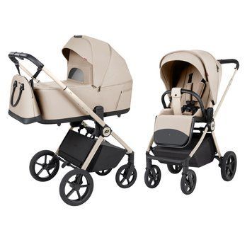 Коляска універсальна CARRELLO Ultra CRL-6556 2в1 Polar Beige /1/ 113346 фото