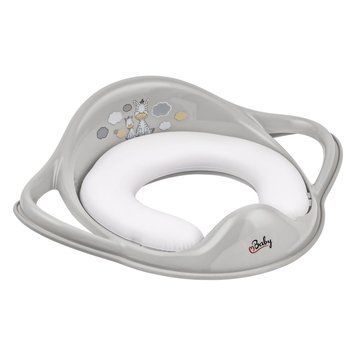 Накладка на унітаз м'яка Maltex Zebra Padded toilet trainer seat 6181_90 gray (сірий) 681209 фото