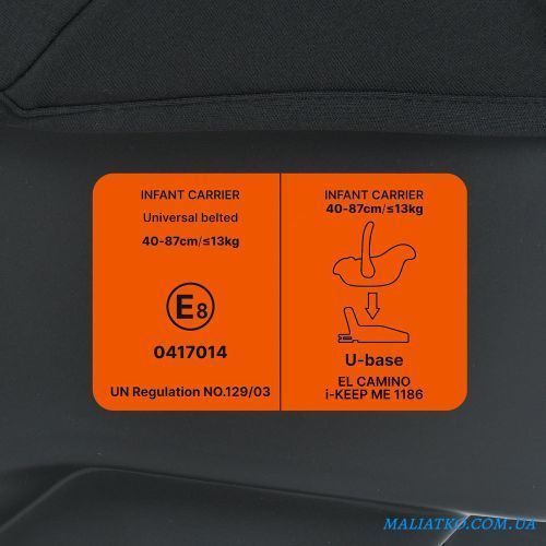 Автокрісло дитяче ME 1186 i-KEEP Melange Jet Black 308585 фото