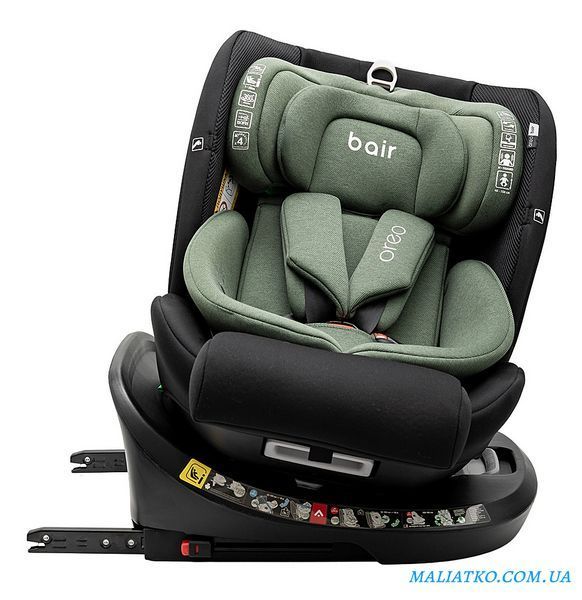 Автокресло Bair Oreo 360 i-size Iso-fix BO-05 black-green 1000681959 фото