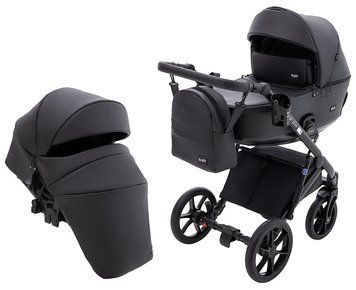 Коляска 2 в 1 Bair Kiwi Plus ECO BKP-15 черный 1000680894 фото