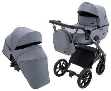 Коляска 2 в 1 Bair Kiwi Plus Soft BKP-218 серый 1000680903 фото