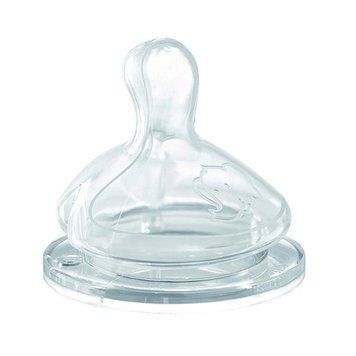 Силіконова соска BEBE CONFORT Emotion Physio 2шт розмір Y для густої рідини широка основа 000040171 фото