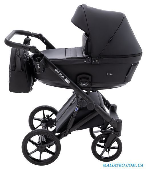 Коляска 2 в 1 Bair Kiwi Plus ECO BKP-15 черный 1000680894 фото
