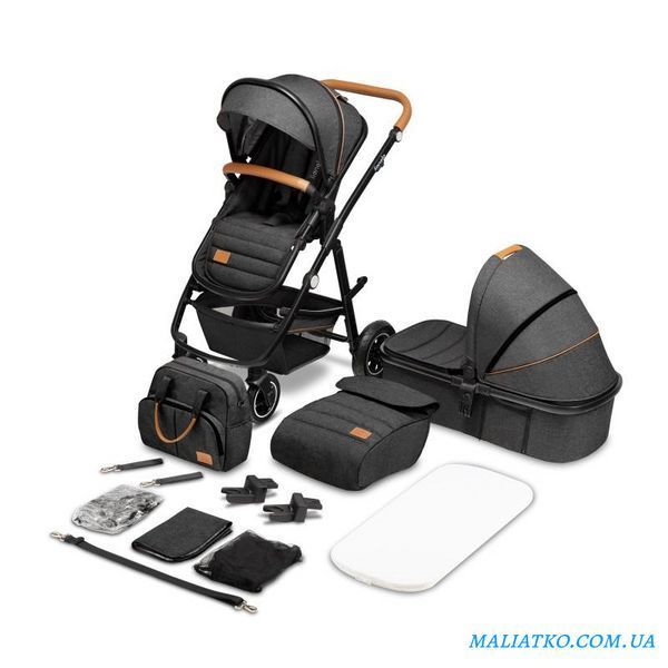 Універсальна коляска 2 в 1 Lionelo AMBER GREY GRAPHITE 31579365 фото