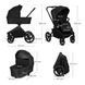 Універсальна коляска 2 в 1 Lionelo FREYA 2IN1 BLACK ONYX 130756562 фото 7