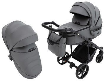 Коляска 2 в 1 Adamex Zico Eco Sa-4 тёмно-серый 1000680850 фото