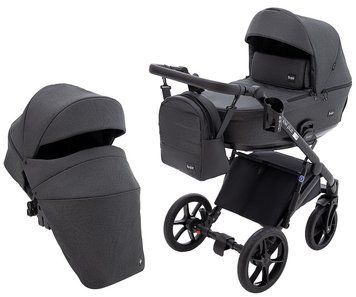 Коляска 2 в 1 Bair Kiwi Plus Soft BKP-219 графит 1000680904 фото