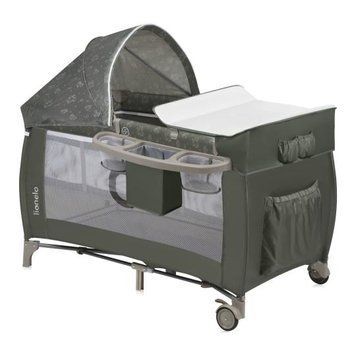 Ліжечко-манеж Lionelo SVEN PLUS BEIGE OLIVE 100822157 фото