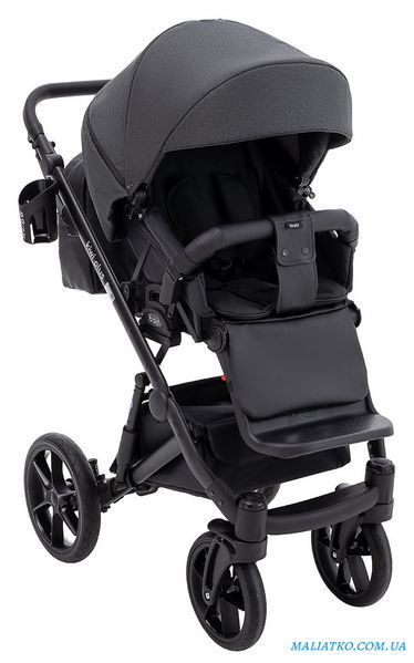 Коляска 2 в 1 Bair Kiwi Plus Soft BKP-219 графит 1000680904 фото