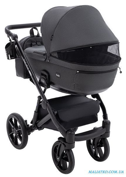Коляска 2 в 1 Bair Kiwi Plus Soft BKP-219 графит 1000680904 фото