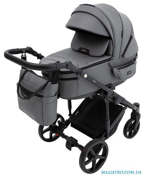 Коляска 2 в 1 Adamex Zico Eco Sa-4 тёмно-серый 1000680850 фото