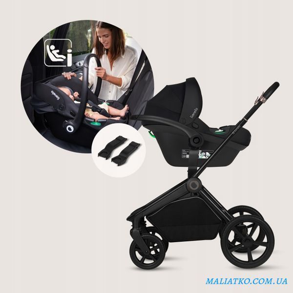 Універсальна коляска 3 в 1 Lionelo FREYA 3IN1 BLACK ONYX 130758489 фото