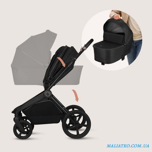 Універсальна коляска 3 в 1 Lionelo FREYA 3IN1 BLACK ONYX 130758489 фото