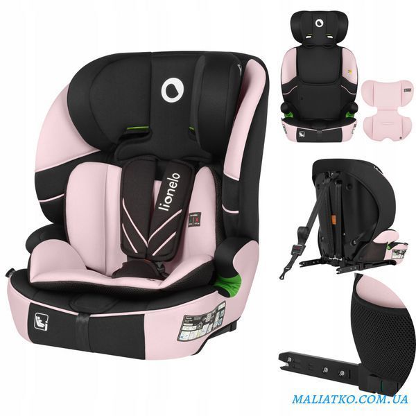Дитяче автокрісло Lionelo LEVI FIX I-SIZE PINK BABY 109460494 фото