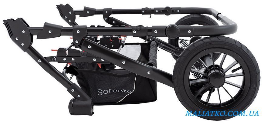 Коляска 2 в 1 для двойни Bair Sorento DUO BS-03 слоновая кость / капучино 1000680815 фото