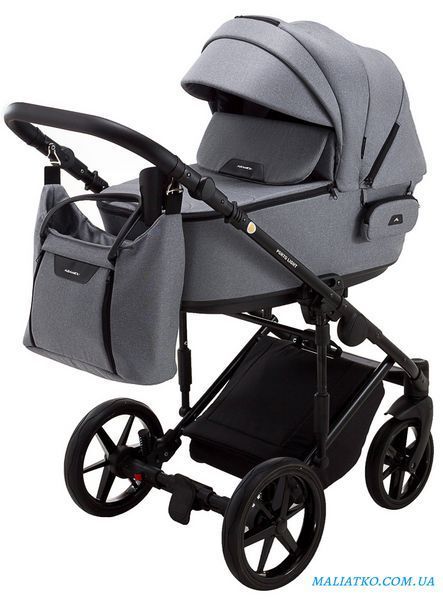 Коляска 2 в 1 Adamex Porto Light Tip TK-60 темно-серый 1000625703 фото