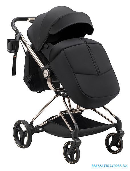 Коляска 2 в 1 Bair Moon Gold Edition MG-01 черный 1000680930 фото