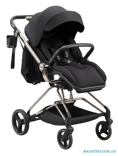 Коляска 2 в 1 Bair Moon Gold Edition MG-01 черный 1000680930 фото
