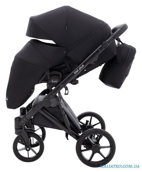Коляска 2 в 1 Bair Kiwi Plus Soft BKP-452 черный 1000680905 фото