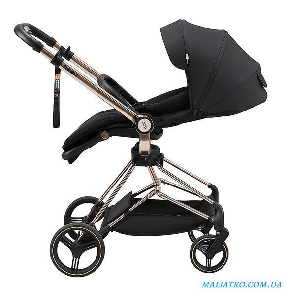 Коляска 2 в 1 Bair Moon Gold Edition MG-01 черный 1000680930 фото