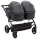 Коляска 2 в 1 для двойни Adamex Leo Duo Eco SA-2 черний 1000681143 фото 5