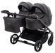 Коляска 2 в 1 для двойни Adamex Leo Duo Eco SA-2 черний 1000681143 фото 2