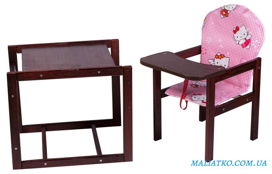 Стульчик-трансформер Наталка Зайчик-22 тёмный розовый (hello kitty) 180445 фото
