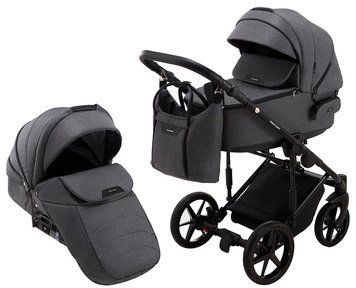 Коляска 2 в 1 графит Adamex Porto Light Tip TK-57 1000625702 фото