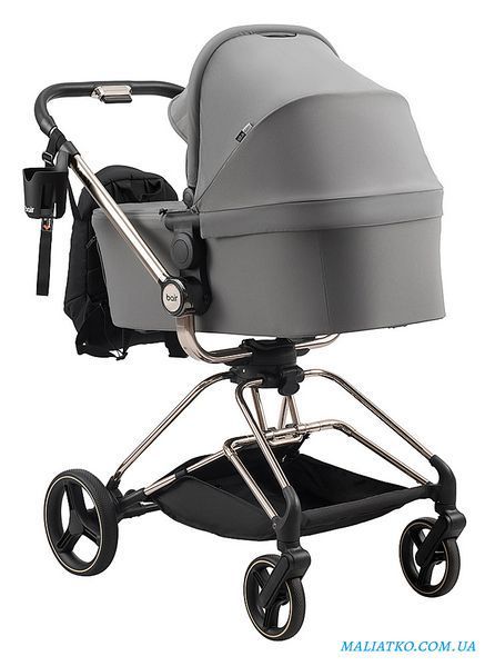 Коляска 2 в 1 Bair Moon Gold Edition MG-02 темно-серый 1000680935 фото