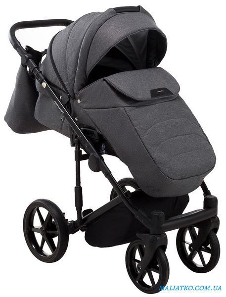 Коляска 2 в 1 графит Adamex Porto Light Tip TK-57 1000625702 фото