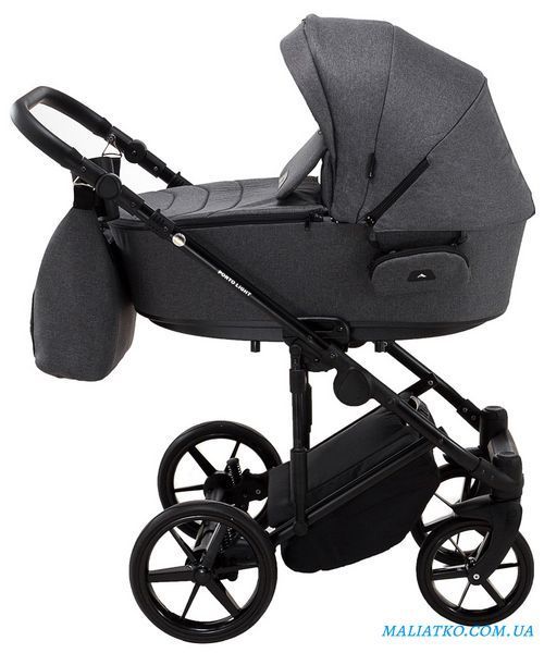 Коляска 2 в 1 графит Adamex Porto Light Tip TK-57 1000625702 фото