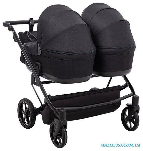 Коляска 2 в 1 для двойни Adamex Leo Duo Tip TK-53 черный 1000681139 фото