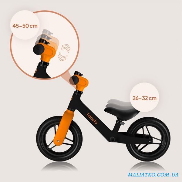 Біговел Lionelo TONI BLACK ORANGE 108967019 фото