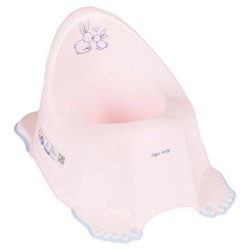 Горщик з антиковзаючим покриттям Tega LITTLE BUNNY Anti slip potty KR-001-104 powder pink (рожевий) 681444 фото