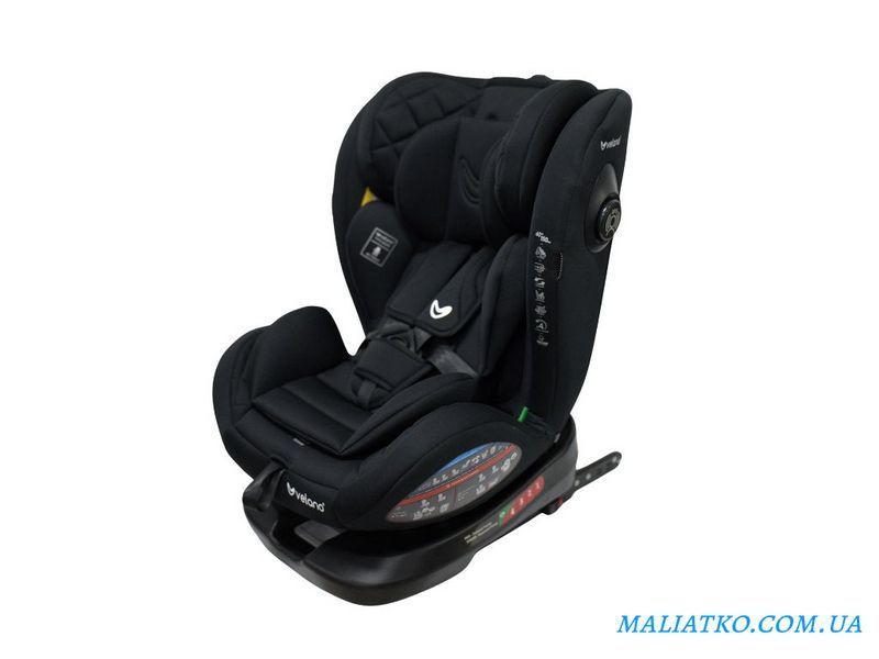 Автокрісло VELANO Aura 360&deg; i-Size 40&ndash;150 см, ISOFIX, black sf59728 фото
