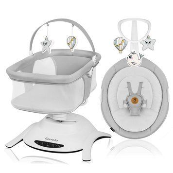 Гойдалка-ліжко Lionelo BELLA SET GREY CONCRETE 63119924 фото