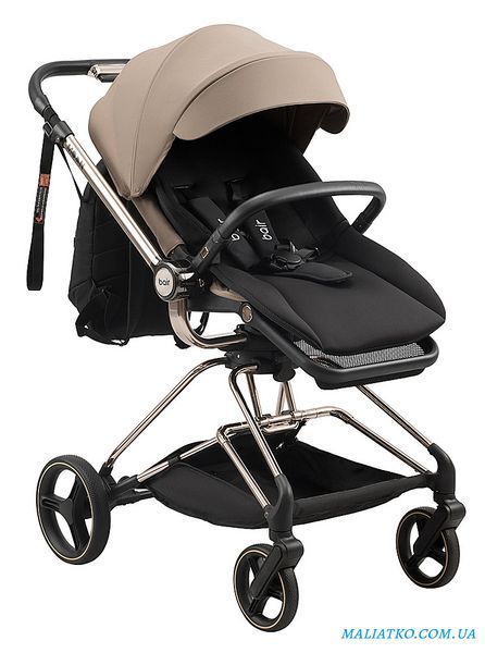 Коляска 2 в 1 Bair Moon Gold Edition MG-03 капучино 1000680931 фото