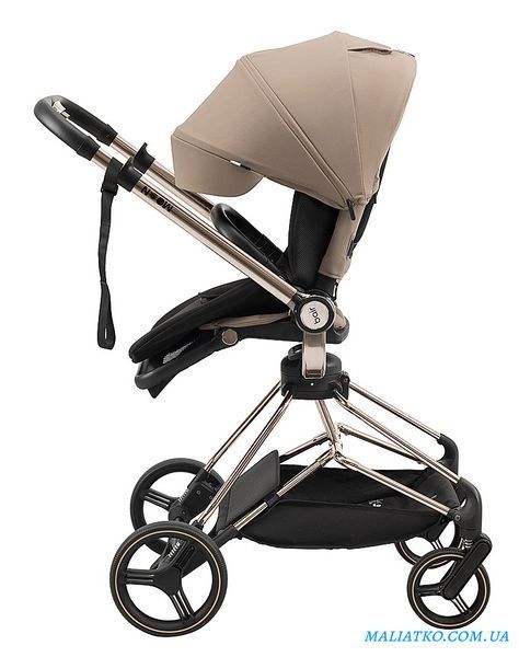 Коляска 2 в 1 Bair Moon Gold Edition MG-03 капучино 1000680931 фото